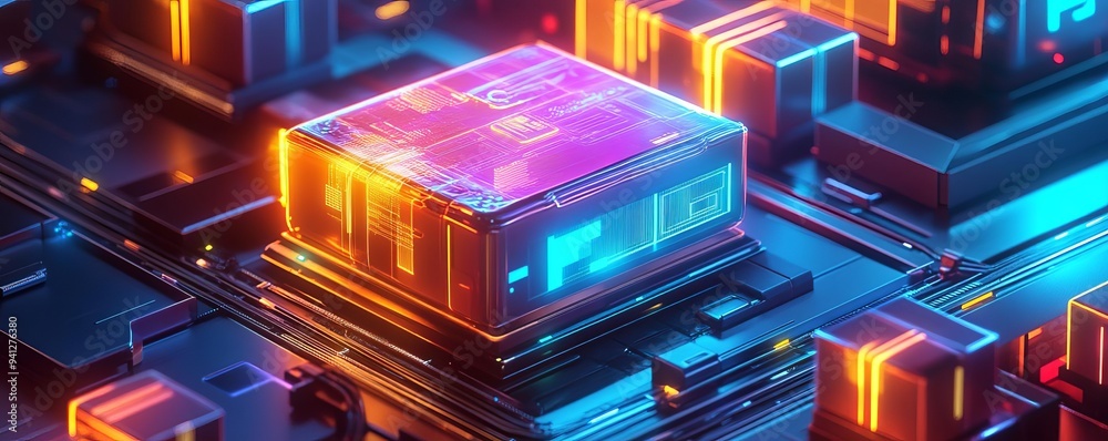 E-commerce logistics solutions, dynamic holographic parcels, vivid neon colors, high-speed data streams, ultra-modern design E-commerce logistics solutions, dynamic holographic parcels, vivid neon colors, high-speed data streams, ultra-modern design