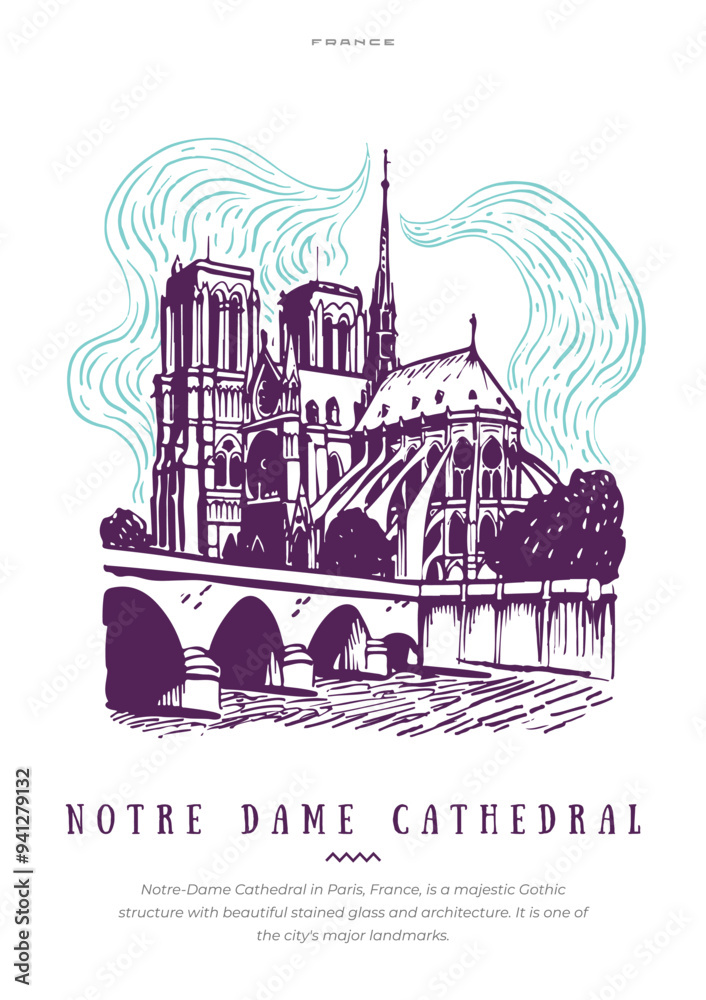 The poster is minimalistic with an interesting bright design, vector format The poster is minimalistic with an interesting bright design, vector format