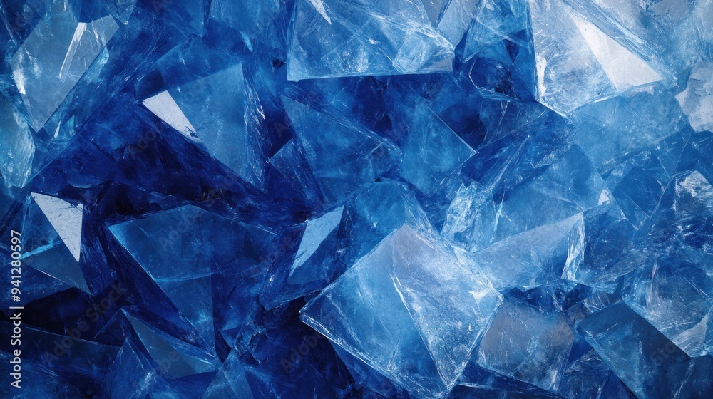 Obraz premium Abstract Blue Crystal Texture