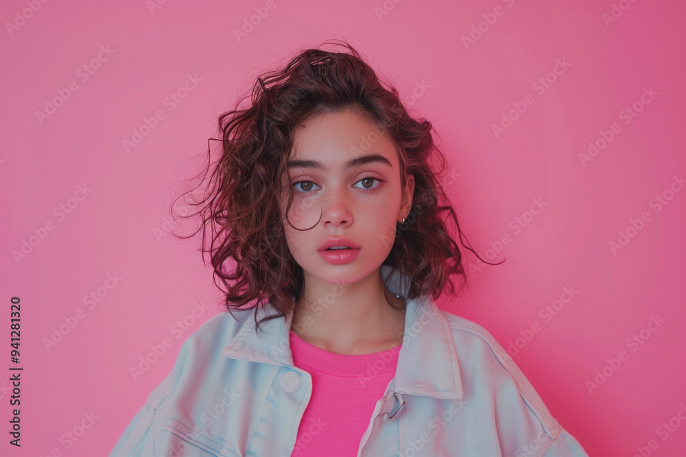 young beautiful aesthetic model pastel colour style young beautiful aesthetic model pastel colour style