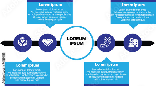 Collection of vector flow infographic templates for presentations, advertising, layouts, annual reports 4  options, steps, parts	