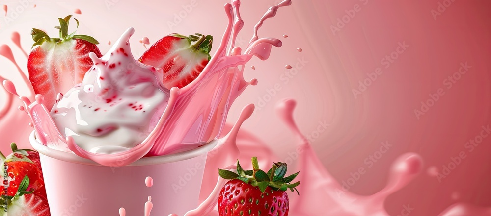 Strawberry Milkshake Splash Strawberry Milkshake Splash