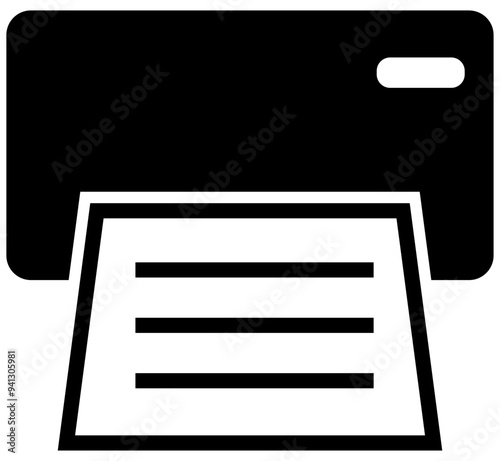 Fax icon or Printer icon 