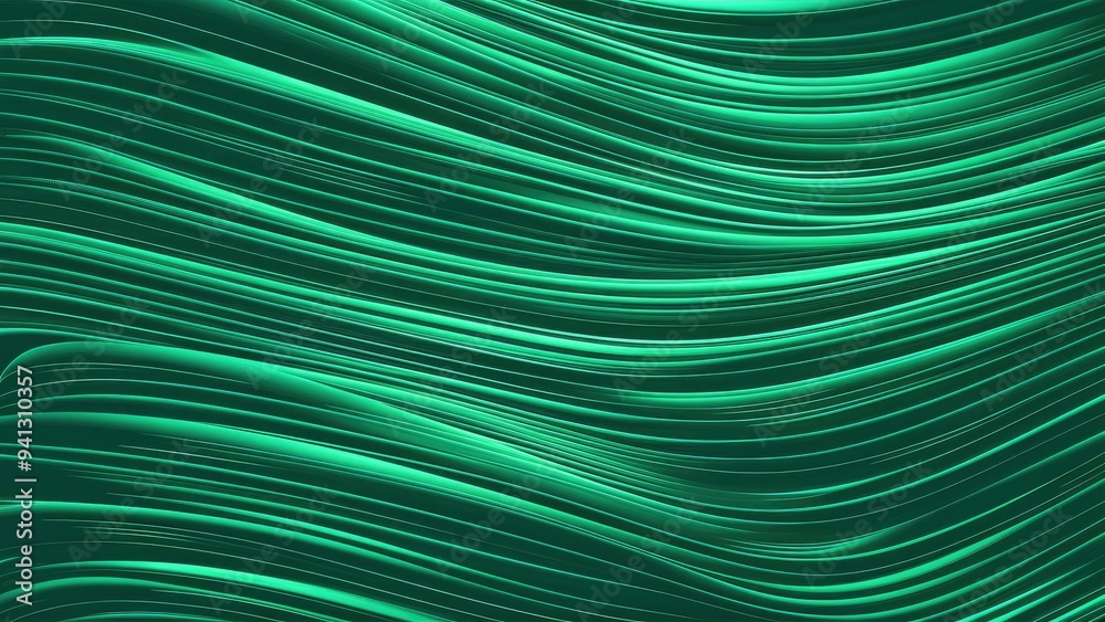 Abstract Green Wave Pattern Background Abstract Green Wave Pattern Background