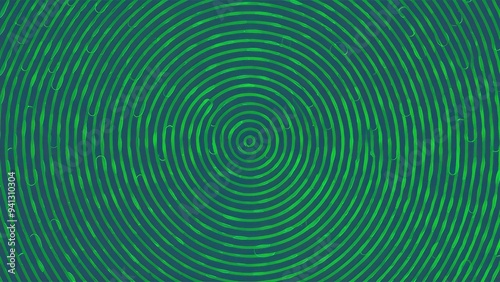 Abstract Green Circular Line Pattern