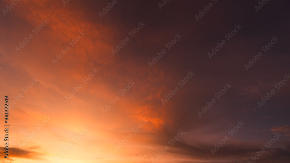 sunset sky clouds in the evening on twilight, Dusk sunset sky clouds in the evening on twilight, Dusk