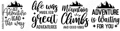 Minimalist Adventure Labels And Badges, Calligraphy Bundle Vector Illustration for Magazine, Printable, Motion Graphics