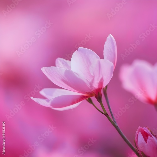 plant on pink background