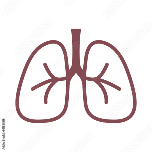 Lungs image icon design