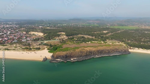 Aerial view of Bai Xep beach in Phu Yen province, Vietnam