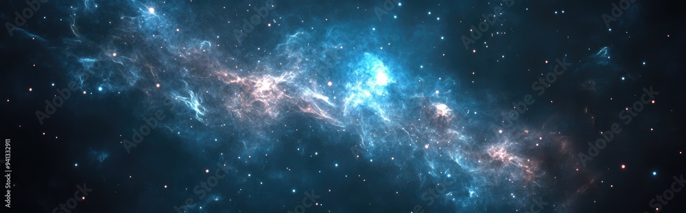 Universal cosmos background in 3D cartoon rendering Universal cosmos background in 3D cartoon rendering