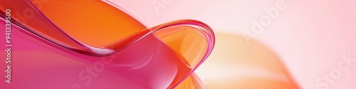 minimalist pink abstract shapes gradient background focus stacking orange dark pink details photo