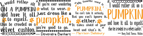 Decorative Pumpkin Trendy Retro Style Illustration, Invitation Pack Vector Illustration for Postcard, Banner, Magazine