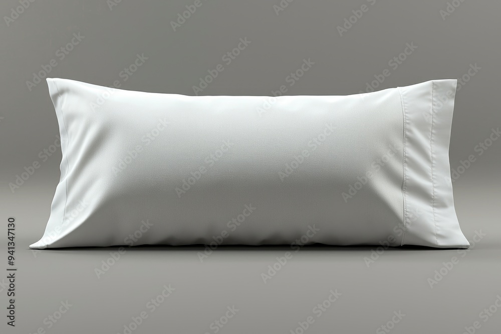 White Pillow Mockup - Isolated on Grey Background White Pillow Mockup - Isolated on Grey Background