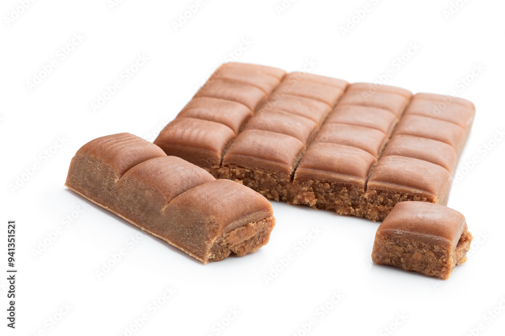 Tasty caramel candy isolated on white background Tasty caramel candy isolated on white background