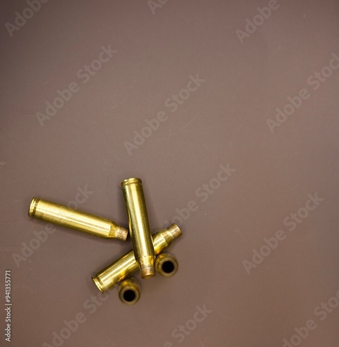 Some bullet cases gun ammo war