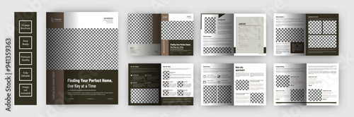 real estate brochure template design