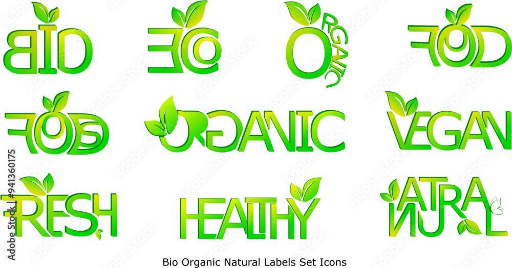 Modern Bio Natural Organic Labels icons Set. Bio Healthy foods illustration background.
Modern Bio Natural Organic Labels icons Set. Bio Healthy foods illustration background.