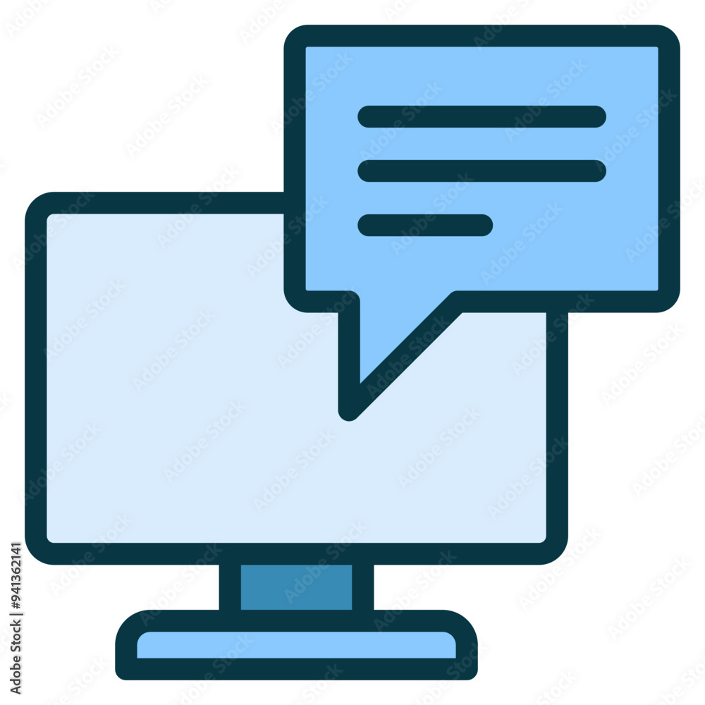 Chat Outline Color Icon Chat Outline Color Icon