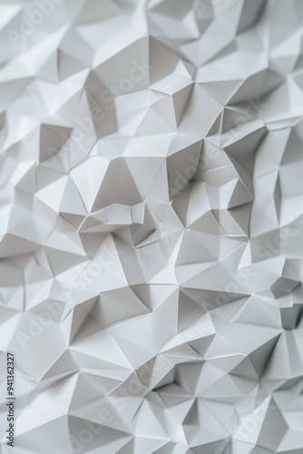Close-up shot of a bunch of white origami paper, great for creative and crafty projects