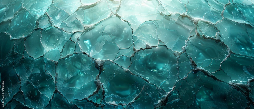 Obraz premium Stunning Underwater Views of Mosaic Glass