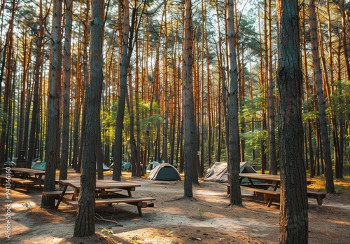 Camping in the Woods