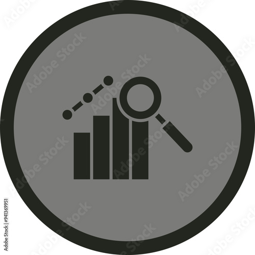 Statistical Analysis Icon Design photo