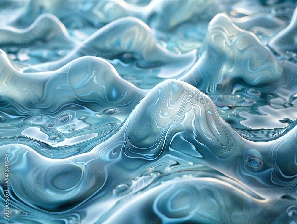 Abstract Wave Pattern in Water Abstract Wave Pattern in Water