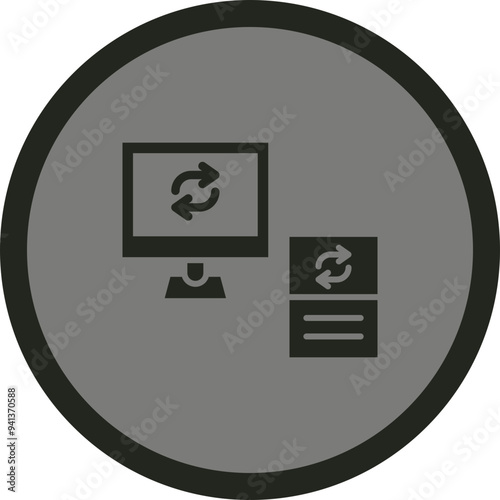 Data Synchronization Icon Design