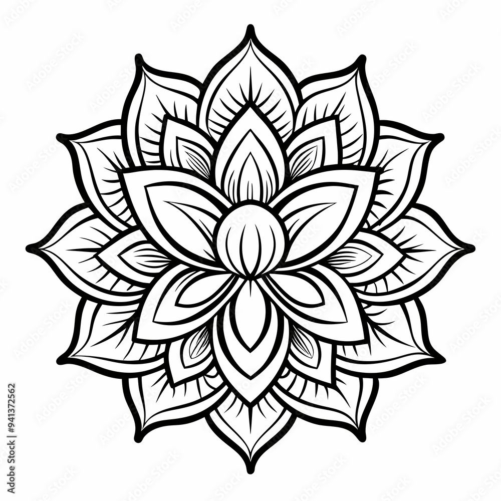 mandala design, clean line art, white background mandala design, clean line art, white background