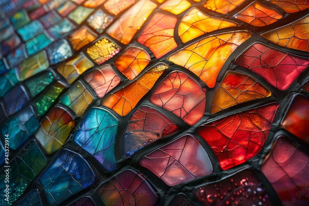 Colorful Stained Glass Mosaic Colorful Stained Glass Mosaic