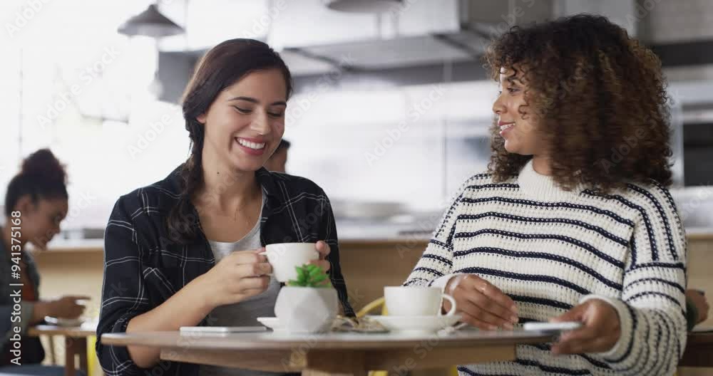 Coffee, women or friends in cafe for selfie, gossip or fun conversation with social media together. Happy, diversity or people taking a photograph or picture while talking, speaking or drinking tea Coffee, women or friends in cafe for selfie, gossip or fun conversation with social media together. Happy, diversity or people taking a photograph or picture while talking, speaking or drinking tea