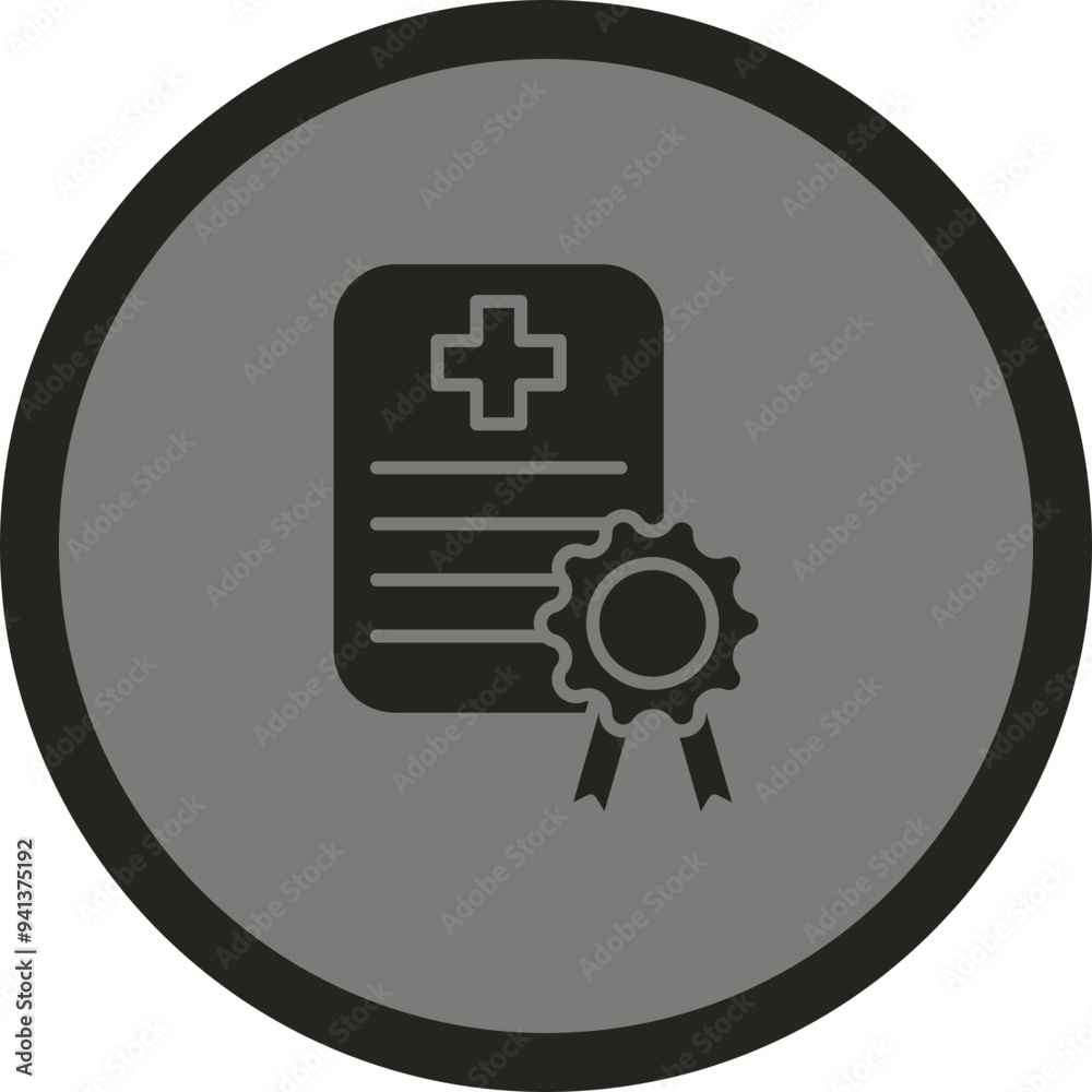 Medical Certificate Icon Design Medical Certificate Icon Design