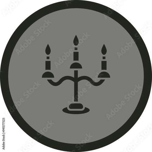 Candle Holder Icon Design