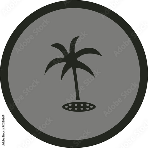 Plam tree Icon Design