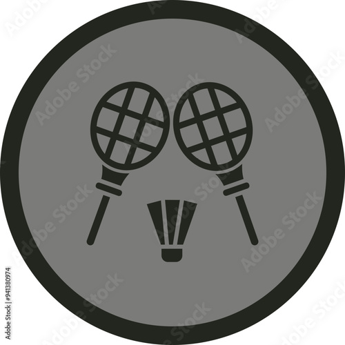 Badminton Icon Design