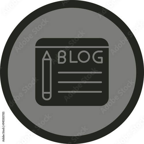 Blogging Icon Design