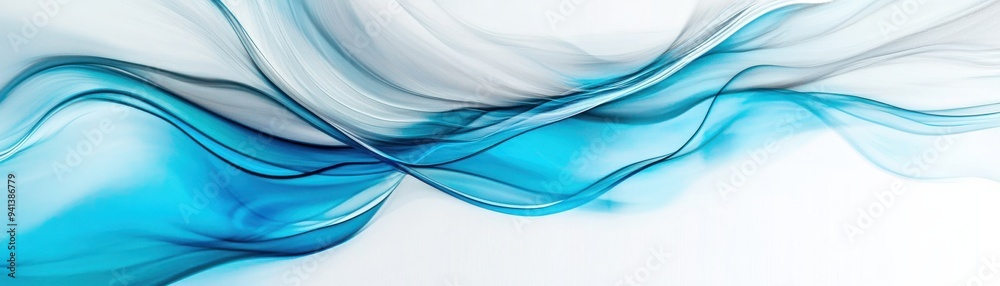 Elegant blue waves softly flowing across a white background, creating a calming and modern aesthetic for design projects. Elegant blue waves softly flowing across a white background, creating a calming and modern aesthetic for design projects.