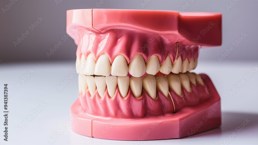 Obraz premium Human Dental Model a white background