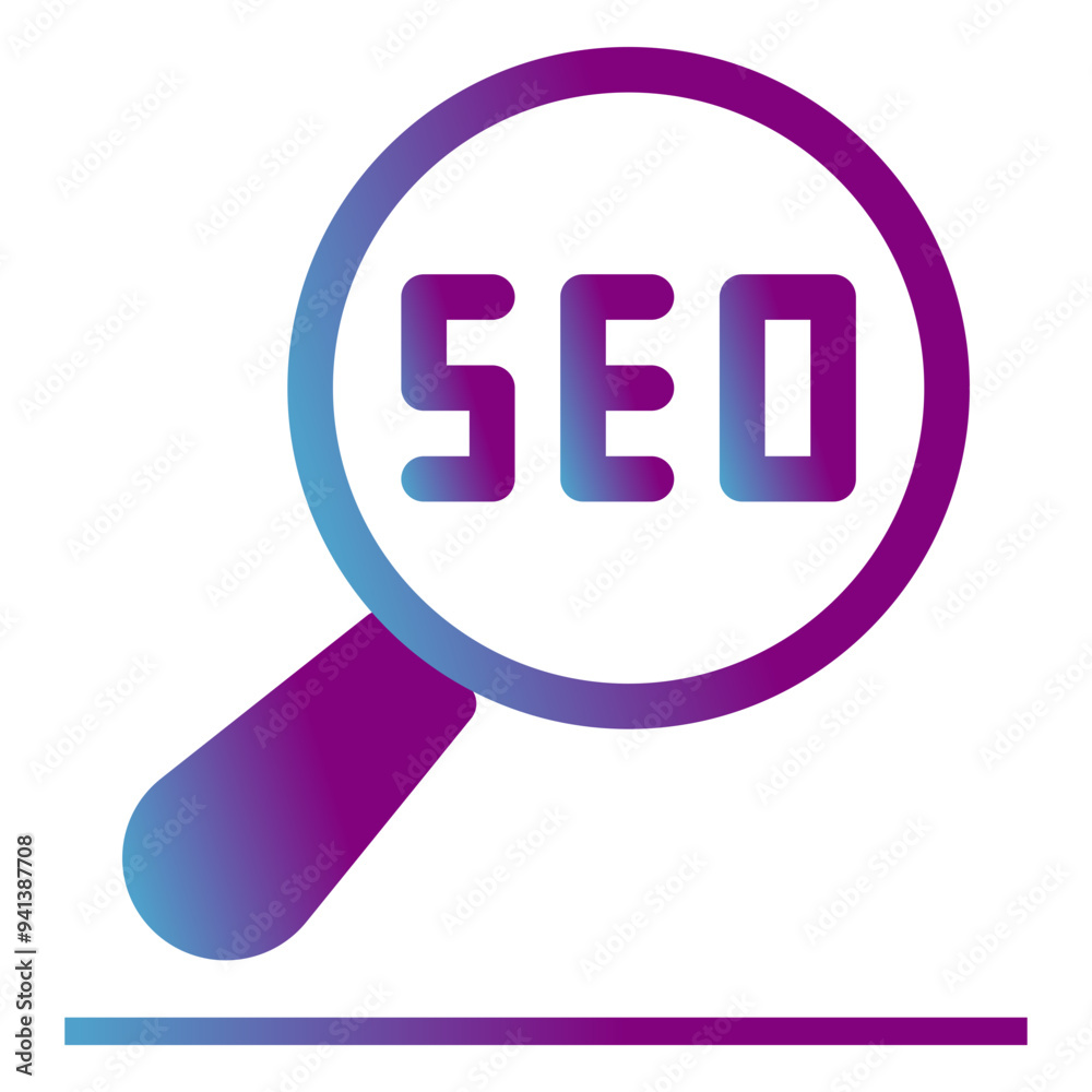 magnifying glass with seo magnifying glass with seo
