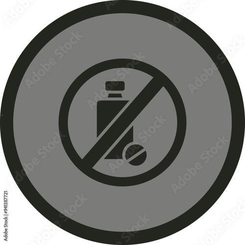 No Drug Icon Design