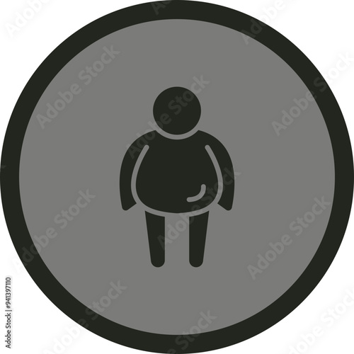 Obesity Vector Icon Design