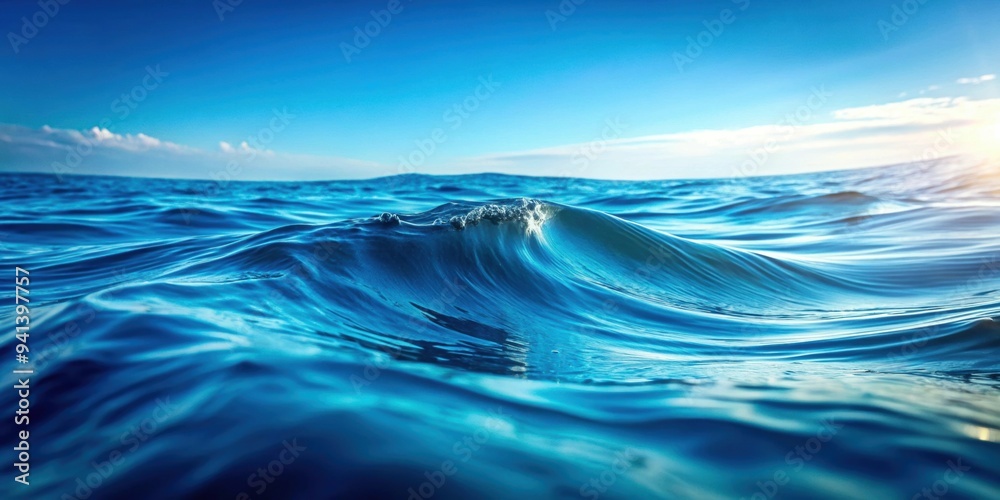 Water wave surface with a serene blue ocean background, water, surface, wave, blue, ocean, seascape, background, nature Water wave surface with a serene blue ocean background, water, surface, wave, blue, ocean, seascape, background, nature