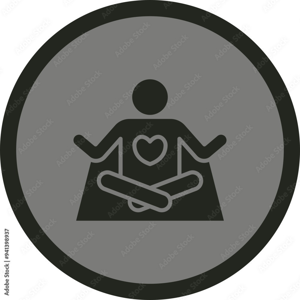 Calming Vector Icon Design Calming Vector Icon Design