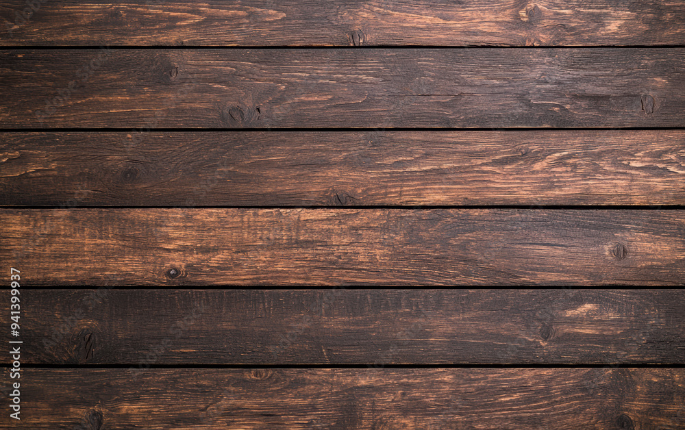 Wooden floor texture with dark brown planks. Rustic wooden background, perfect for design projects, wallpapers, and interiors. Wooden floor texture with dark brown planks. Rustic wooden background, perfect for design projects, wallpapers, and interiors.