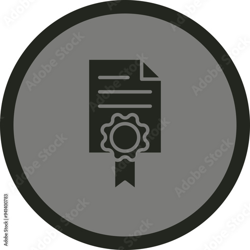 Licence Vector Icon Design