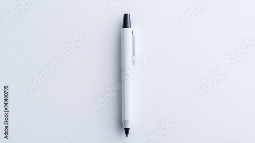 Minimalistic White Pen on Clean Surface – Generative AI