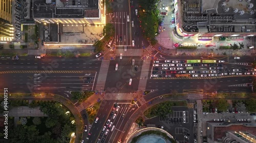 xiamen city traffic timelapse