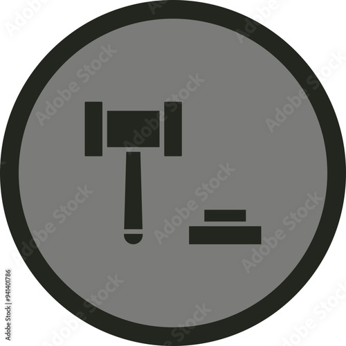 Auction Vector Icon Design