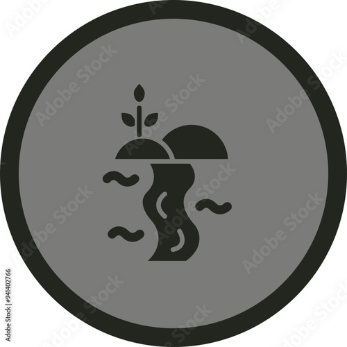 River Vector Icon Design
